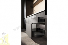 AXIS PRO комплект шухляди зі скляними боковинами L-500 мм H86 чорний PB-AXISPRO-GLASS-KPL500A2. Фото 2