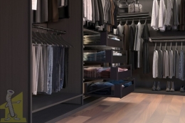 AXIS PRO комплект шухляди зі скляними боковинами L-500 мм H86 чорний PB-AXISPRO-GLASS-KPL500A2. Фото 4