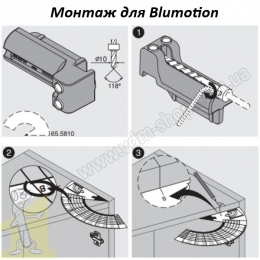Шаблон BLUM 65.5010 для BLUMOTION та TIP-ON. Фото 3