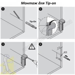 Шаблон BLUM 65.5010 для BLUMOTION та TIP-ON. Фото 6