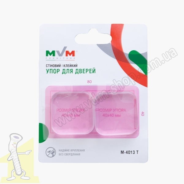 Відбійник упор клейкий для дверей М-4013 у кольорі T прозорий