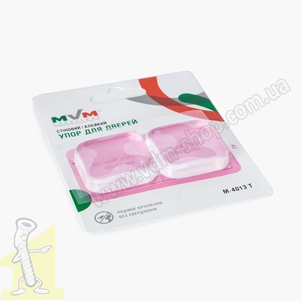 Відбійник упор клейкий для дверей М-4013 у кольорі T прозорий. Фото 2