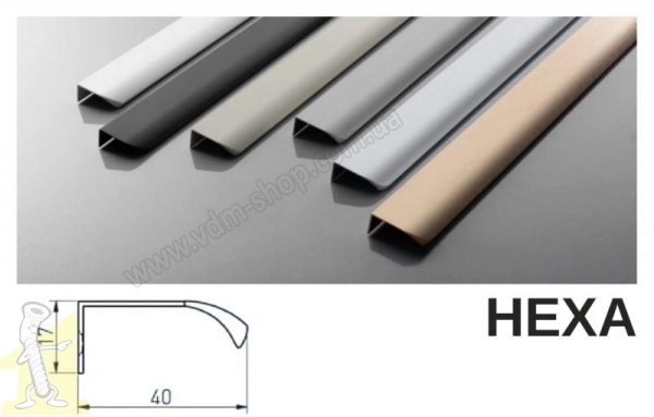 Ручка GTV UA-HEXA-256-596-06 інокс. Фото 2