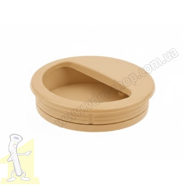 Ручка врізна пластикова клен