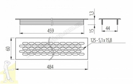 Решітка вентиляційна GTV  484х60 кашемір KK-W60800-23. Фото 3
