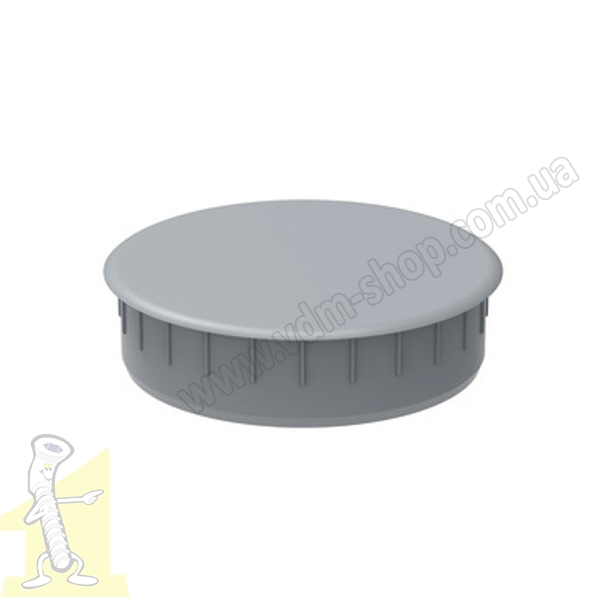 Заглушка отвору 35мм пластик сіра ATM