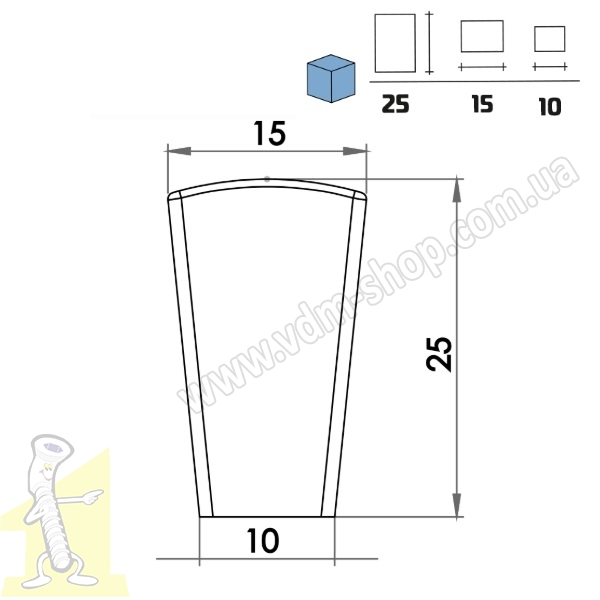 Ручка кнопка Ф.411.108  Матова Чорна. Фото 3