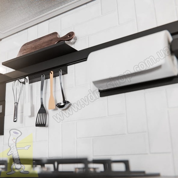 RE-573 P2 Тримач для паперового рушника чорний. Фото 3