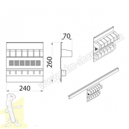 RE-576 P2 Тримач на ножі чорний. Фото 2