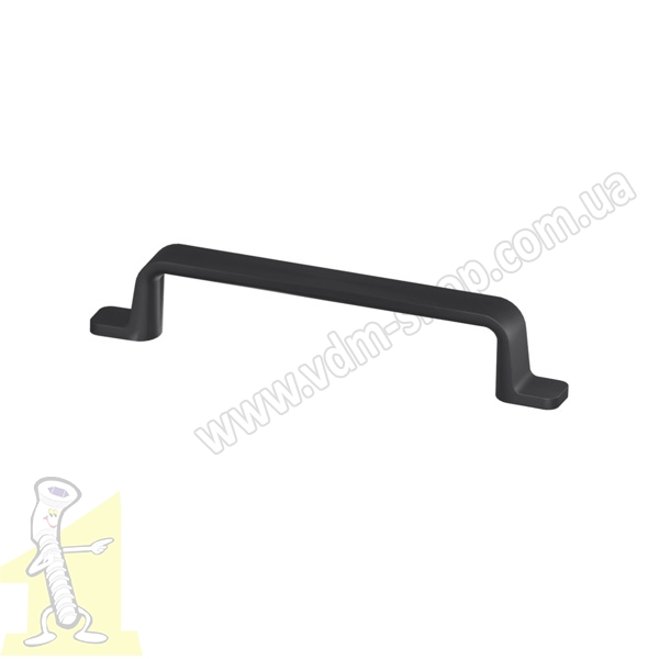 Ручка меблева Ф.412.082  L-128 мм Матова Чорна