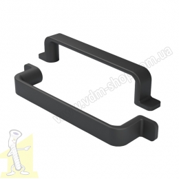 Ручка меблева Ф.412.082  L-128 мм Матова Чорна. Фото 3