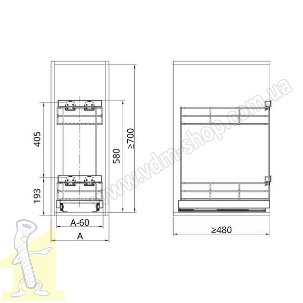 Карго ATM mini WB-582-300 P13 NORMA срібне. Фото 3
