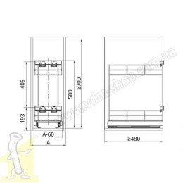 Карго ATM mini WB-582-300 P13 NORMA срібне. Фото 3