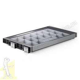 Органайзер повний висув з плавним дотягом WB-665-800 P35 SYMPHONY антрацит