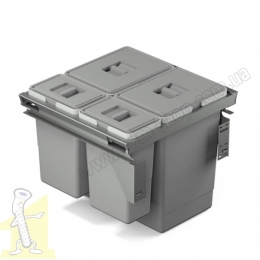 Смітник FUTURA-rama "60" (24L+24L+8L+8L) PKK-1660 L-500 P32 антрацит