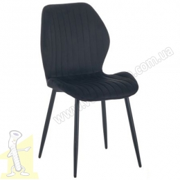 Стiлець Lily чорний / вельвет чорний