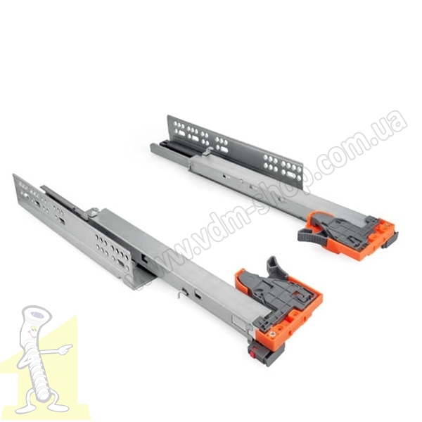 Напрямна TANDEM PK-120-500 повний висув з дотягом (регулювання фасаду 3D). Фото 2