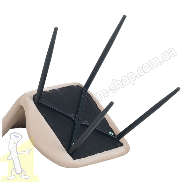 Стілець Daisy чорний / вельвет бежевий. Фото 6