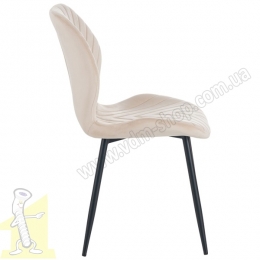Стілець Daisy чорний / вельвет бежевий. Фото 3
