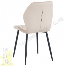 Стілець Daisy чорний / вельвет бежевий. Фото 4