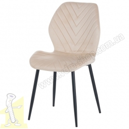Стілець Daisy чорний / вельвет бежевий. Фото 5