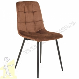 Стілець Cherry чорний / вельвет кавовий. Фото 3