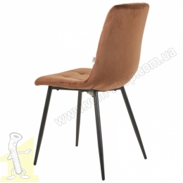 Стілець Cherry чорний / вельвет кавовий. Фото 4