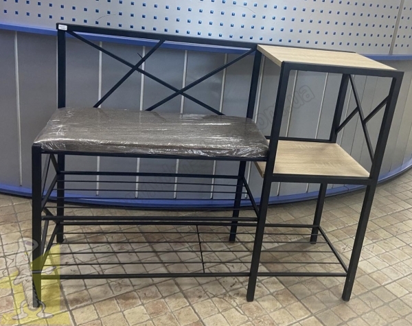 Бенкетка для взуття чорна