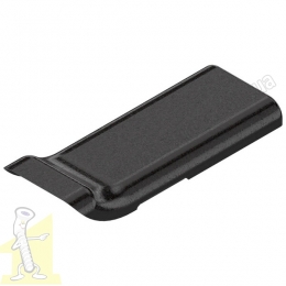 CLIP заглушка на плече завіси без тиснення Blum 70.1663  Чорний Онікс