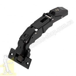 Накладна завіса 71B7550 CLIP top BLUMOTION з великим кутом відчинення 155°  Чорний Онікс