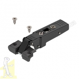 Завіса 71T950A CLIP top з пружиною для вузького алюмінієвого профілю накладна 95° Чорний Онікс