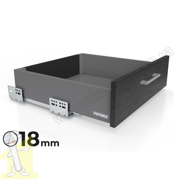 FUTURA-Evo (18mm) PK-1800 H90 L-500 P32 антрацит
