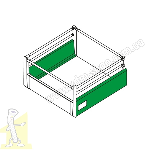 Premium-Box PK-94 L-500 білий PUSH. Фото 3