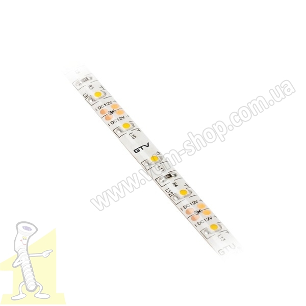 Стрічка LED GTV LD-3528-300-60-NE4 24W ,8мм , водостійка, рулон 5 м LD-3528-300-65-NE4. Фото 2