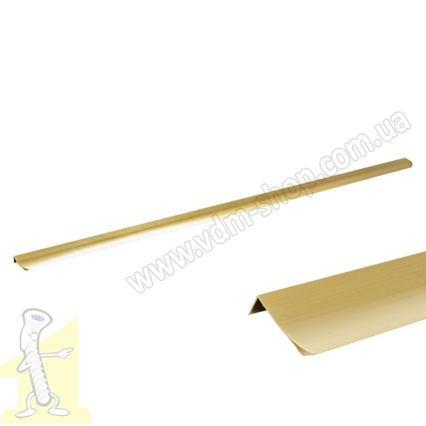 Ручка профiльна  UA 02/1180 ZM  Золото Матове