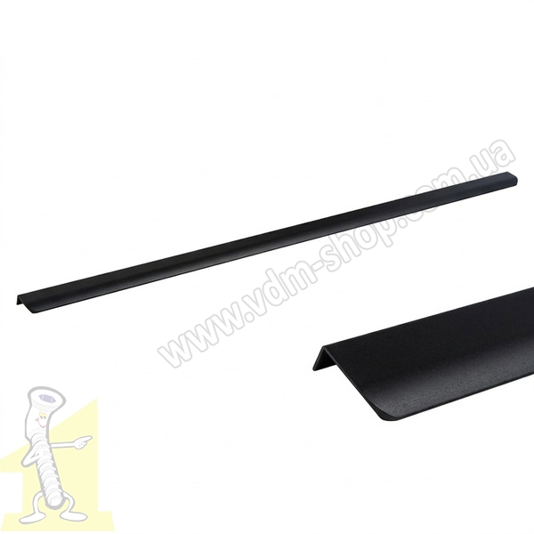 Ручка профiльна  UA 02/1180 BM  Матова Чорна