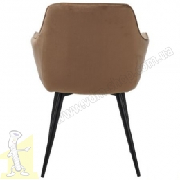 Крісло Liana чорний / вельвет кавовий. Фото 4