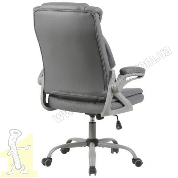 Крісло керівника West тканина сіра. Фото 5