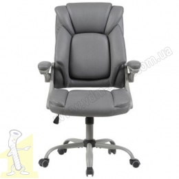 Крісло керівника West тканина сіра. Фото 2