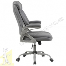 Крісло керівника West тканина сіра. Фото 3
