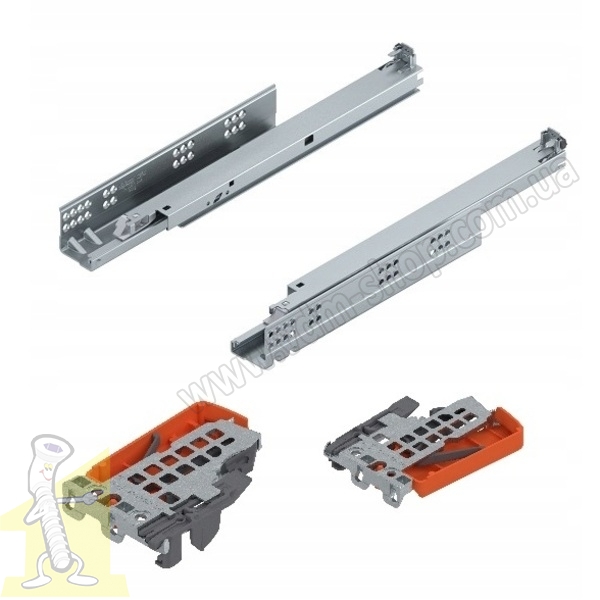 TANDEM plus BLUMOTION повний висув 30 кг, L-350 мм, для товщини плити 17-19 мм + TANDEM замки