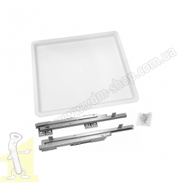 Сушка для посуду фасад 800 висувна з дотягувачем GIFF хром (1 полку i 1 пiддон). Фото 2