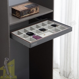 Органайзер повний висув з плавним дотягом WB-665-900 P35 SYMPHONY антрацит. Фото 3