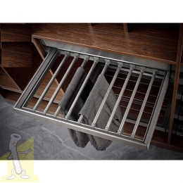 Вішак для штанів повний висув з плавним дотягом WB-662-900 P35 SYMPHONY антрацит. Фото 3