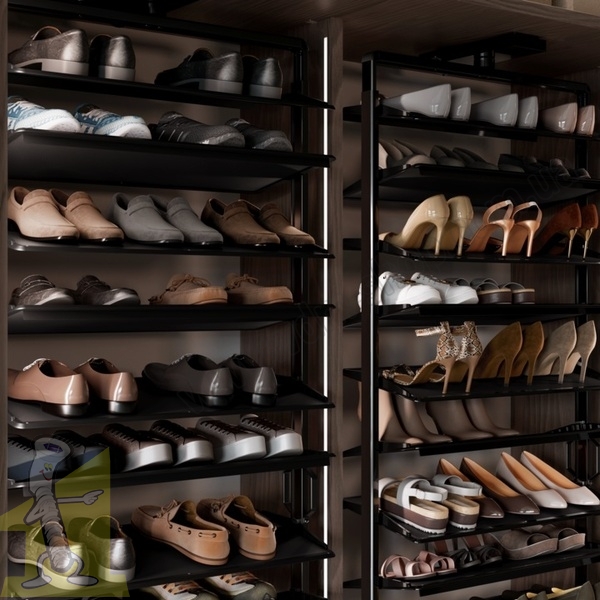 Полиця поворотна на взуття GTV ELITE з дотягом 12 полиць, антрацит WG-OBR12-60. Фото 6