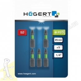 Біта PZ0 25мм,1шт,нітрид титиану,HT1S125 HOGERT. Фото 2