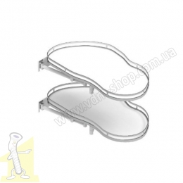 Карго 900/500 ліве Rejs ERGO Corner Optima хром/біле WE36.0003.43.374