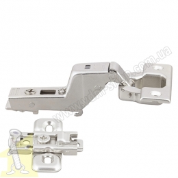 Петля METALLA SM 540 110° сталь нікельована внутрішня без пружини 45/9.5+планка під шуруп