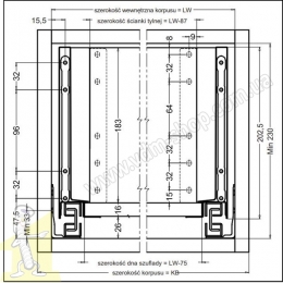 Комплект Matrix S Slim чорн. 199/400мм Hafele 514.15.323. Фото 5