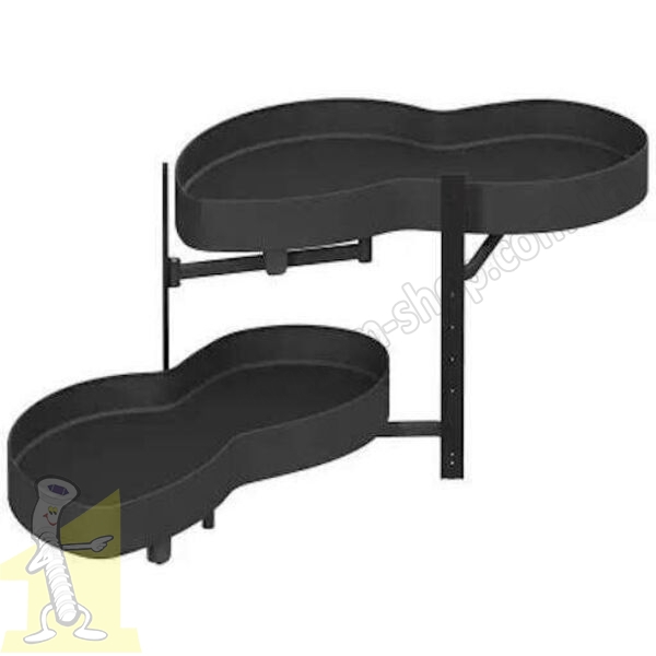 Карго ліве 450 Secret Corner антрацит метал STARAX S-3015-UB-A, 850*475*600